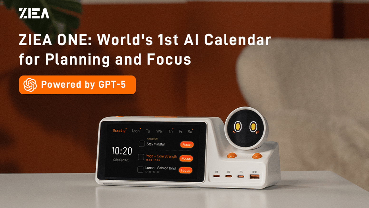 ZIEA One: World's 1st AI Calendar for Planning and Focus by ZIEA