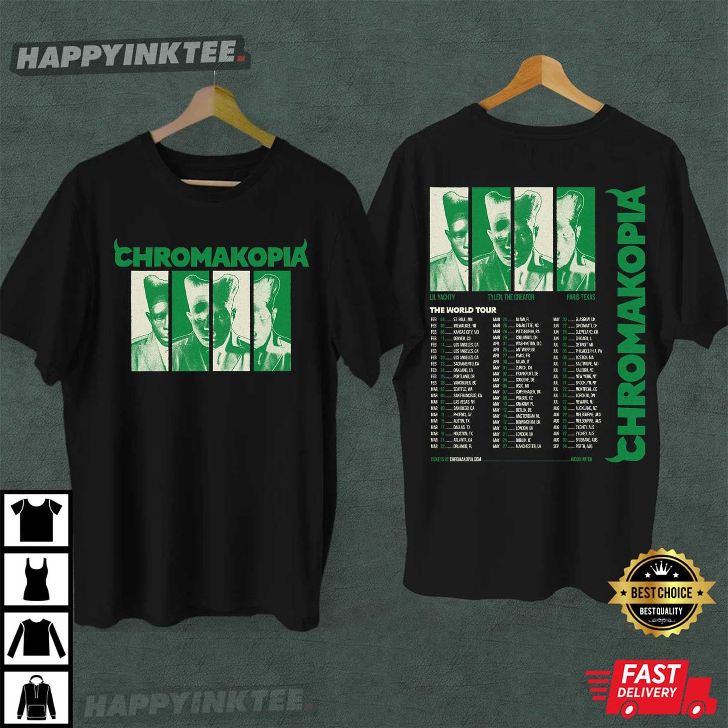 Tyler The Creator Chromakopia Tour 2025 T-Shirt