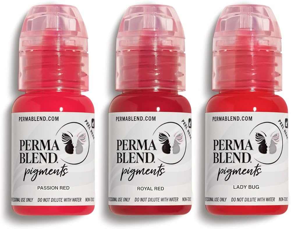 Amazon.co.jp: Perma Blend - レッド リップ タトゥー キット - リップ