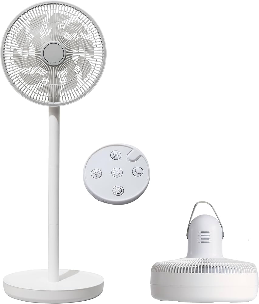 Amazon | 【大風量×静音】LAViNO (ラビーノ) エアーループ 扇風機 BLDC