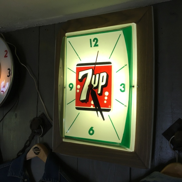 7up（セブン・アップ）ヴィンテージ・ライトアップクロック