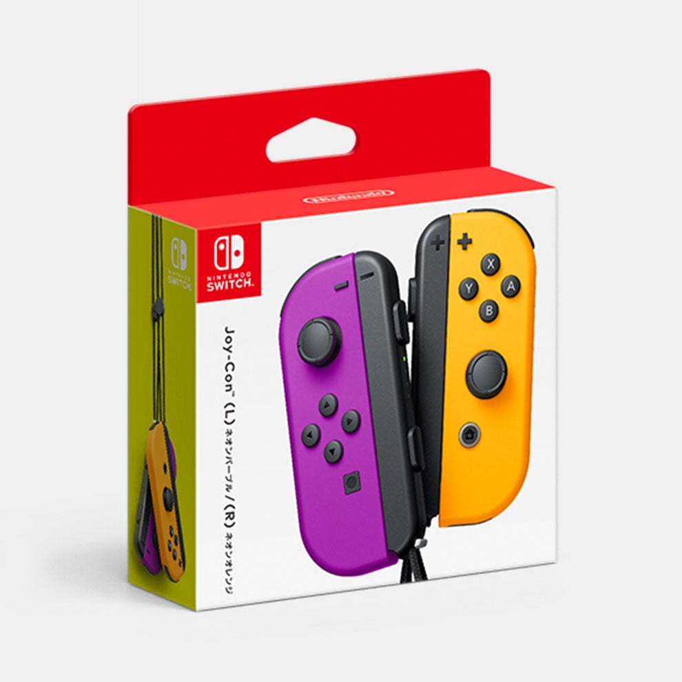 Joy-Con(L) ネオンパープル/(R) ネオンオレンジ | My Nintendo Store