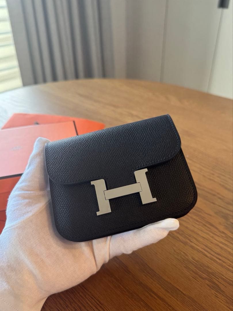 新品未使用 正規品 エルメス コンスタンス スリム 黒 ブラック Noir（黒）】HERMES コンスタンス スリム バッグ (HERMES/ショルダー