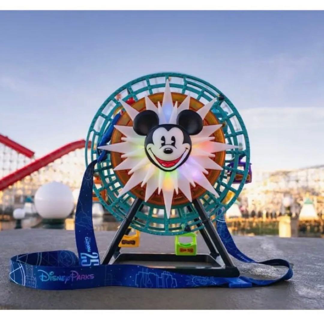 カリフォルニアディズニー 観覧車 ポップコーンバケット 25周年リーフレット付き 本日発送可】カリフォルニアディズニー25周年 ポップコーンバケット